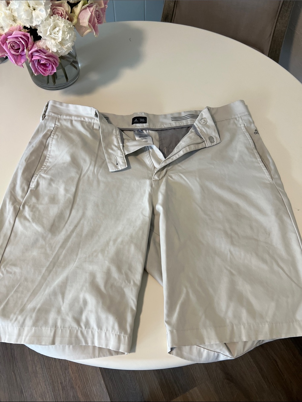 Adidas Men's Light Gray Casual Shorts